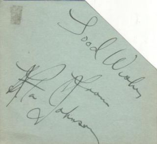 Rita Johnson Autographed Album Page Popular Actress D 65 Tragic Death