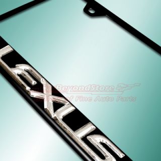 Lexus 3D Black Steel Auto License Frame Lifetime Warranty Free Gift