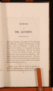 1819 Poetical Remains of Dr John Leyden First Edition