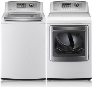 LG Washer & Electric Dryer Set WT5101HW /DLEX5101W   4.5 Cu. Ft. Top