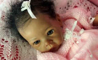 ETHNIC BI RACIAL REBORN BABY DOLL   OOAK LESLEY (Saoirse kit B.Brown