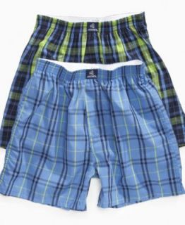 Greendog Kids Underwear, Boys 4 Pack Plaid Boxers   Kids