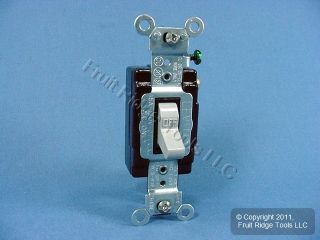 Leviton Gray Commercial Toggle Light Switch 15 Amp