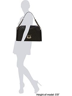 Love Moschino Modern quilted medium bowling bag   