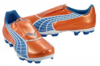 Puma V4 FG Soccer Cleats 10222303 Super Light Orange Shoes Men