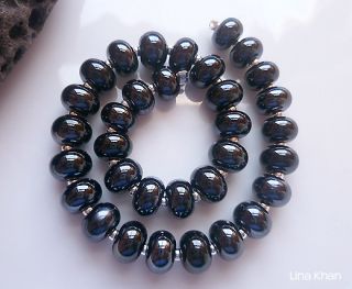Lina Khan Lampwork Beads Black Magic 33MINI