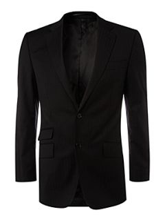 Linea Formal single breasted herringbone jacket Black   