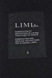 Limi Feu Yohji Yamamotos Daughter Black Wool Hooded Coat Brand New OS