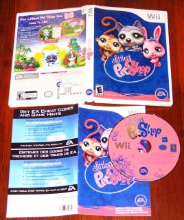 Littlest Pet Shop Nintendo Wii Complete Kids Original First Girls Game