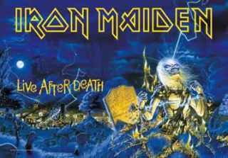 Iron Maiden Live After Death Official Fabric Poster Flag New