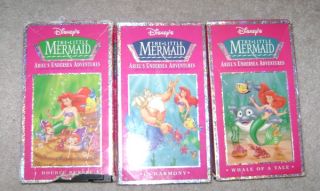 Little Mermaid Undersea Adventures VHS 4 Lot : Double Trouble Gift