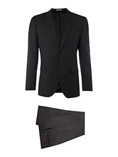 Hugo Boss Single Breasted James Sharp Regular Fit Suit Charcoal   