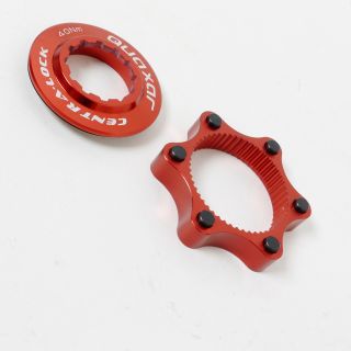 Mr Ride Quaxar Center Lock Disc Rotor Adapter for 6 Bolts MTB Bike Red
