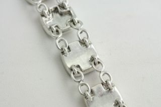 Liz Claiborne Costume Jewelry Silver MOP Bracelet 7