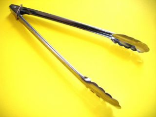 12 Long Salad Tongs Classic BBQ Cooking Serving New