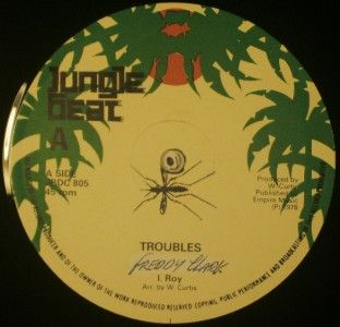 12 Reggae Freddy Clarke I Man Troubles 1978 Jungle Beat Orig Listen