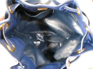 Loewe Blue Leather Bag Madrid
