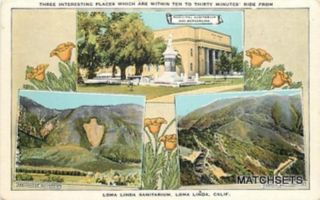 Vintage divided postcard of MULTI VIEW OF LOMA LINDA SANITORIUM, LOMA