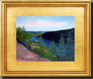 Maine Acadia Pond Original Plein Air Impressionism Landcape Oil