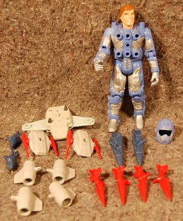 Ace McCloud Kenner 1986 with Skybolt Weapons System Loose
