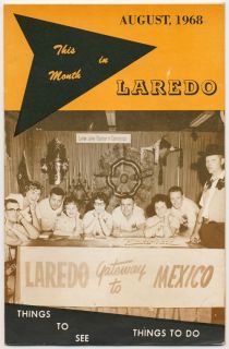 Lorado Texas Gateway to Mexico 1968 Business Ad Booklet Map Exports
