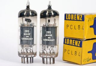 2X PCL84 15DQ8 Lorenz Sel German Tube Röhre Valvola Lampe TSF Valvula
