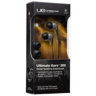 Logitech Ultimate Ears 200 Grey Earbud Headphones   Newest Model 985