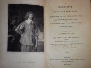 Narrative of John Ashburnham 1830 1st King Charles First Attendant 2