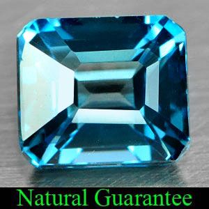 31 Ct Octagon Shape Natural London Blue Topaz Gemstone