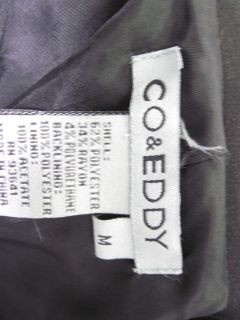 Co Eddy Black Red Plaid Long Jacket Coat Sz M