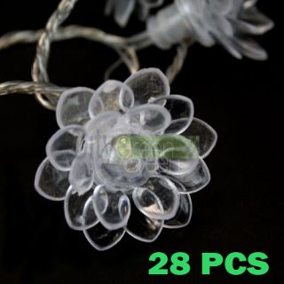 Three Layer Lotus Flower String LED Light Lamp Festival Decor