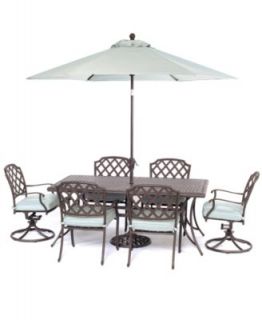 Set (72 x 38 Dining Table, 4 Dining Chairs, and 2 Swivel Chairs