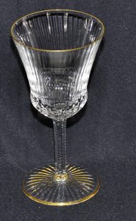 Saint St Louis Crystal Apollo Gold Continental Goblet