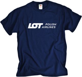 Lot Polish Airlines Retro Logo Polish Airline T Shirt