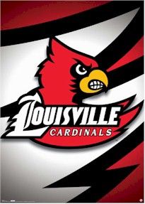 NCAA Poster Louisville Cardinals Logo University Of