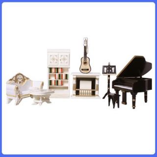 Dollhouse Hand Made Music & Lounge Room 1:12th Scale Wooden Furniture