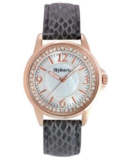 Style&co. Watch, Womens Python Printed Plastic Strap 41mm SC1337