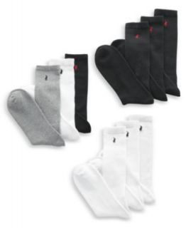 Polo Ralph Lauren Socks, Classic Crew 6 Pack   Mens Underwear