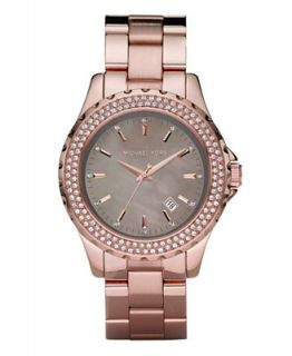 Michael Kors Watch, Womens Madison Rose Gold Tone Stainless Steel