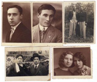 22 Real Photographs from Lublin Poland Jewish Family Photo Album End