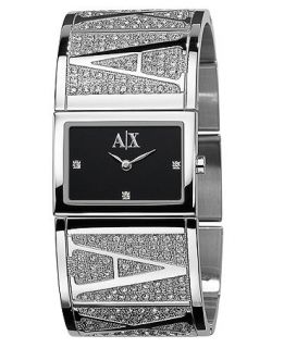 Armani Exchange Watch, Womens Stainless Steel Bracelet 20x26mm