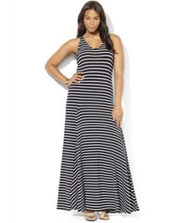 Lauren Ralph Lauren Plus Size Dress, Sleeveless Striped Maxi