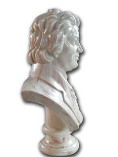 Ludwig Van Beethoven Bust Cast Marble Head Sculpture Statue Lodewijk