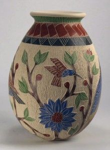Mata Ortiz Pottery by Lupita Quezada Birds