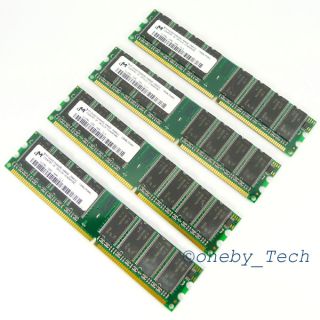 2GB 4x512MB PC3200 DDR400 184pin Low Density Desktop Memory