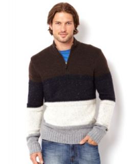 Nautica Sweater, Quarter Zip Engineer Stripe Sweater