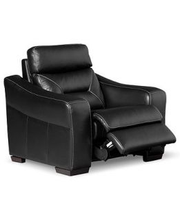 Leather Power Recliner Chair, 43W x 38D x 39H   furniture