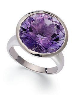 Sterling Silver Ring, Round Amethyst Ring (10 3/4 ct. t.w.)   Rings