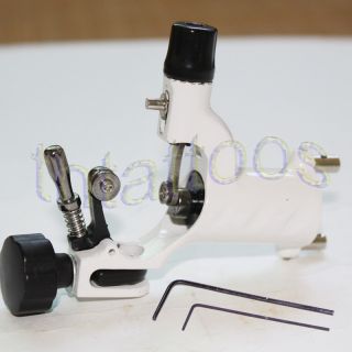 Rotary Tattoo Machine Gun White Frame Shader Liner Adjust Tool Kit