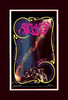 The Strokes 2003 Concert Poster s N Hand Signed 60s Artist Bob Masse